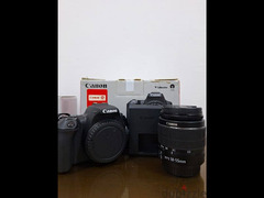 Canon 250D + lens 50 mm f1.8 + lens 18 55 + memory استعمال خفيف جدا