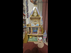 4 levels Cinderella doll house with dolls and alot of other  play sets