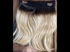 Natural hair extension (blonde) - 1