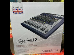 بحالة الزيرو استعمال تجربة فقط  soundcraft signature 12 mixer