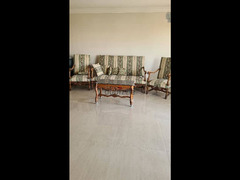living room and marble table top