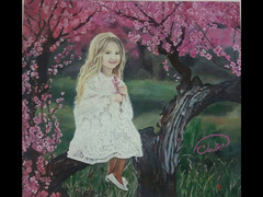 لوحة فتاة الربيع