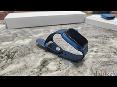 Apple watch series 7 45 mm as new   ابل وتش ٧ مفيهاش خربوش + اكسسوارات