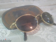 Authentic Vintage Police 2275 Oval Golden Metal Sunglasses. - 1