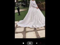 فستان زفاف هاند ميد لابسه واحده - 4