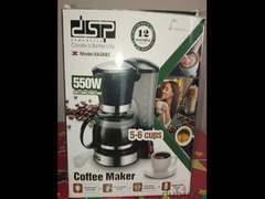 ماكينة قهوة DSP دي إس بي 550 وات سعة من 5 إلى 6 أكواب