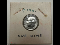 One dime 1980 usa - 1