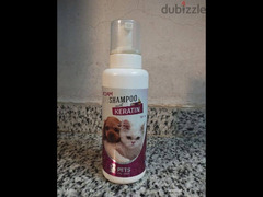 foam dry shampoo with keratin for pets