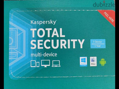 Key Kaspersky Total security 1 Device 1 User 1 year  جديد