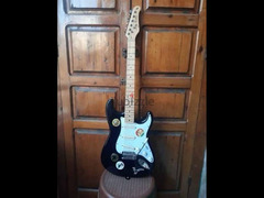 Electric guitar with amp