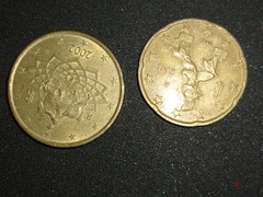 20 Euro cent + 50 Euro cent - 2