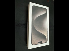 Iphone 15 Pro Max / Natural Titanium / 256G / 2 SIMs / Sealed متبرشم