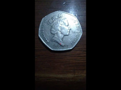 Extremely rare QUEEN ELIZABITH II 50 PENCE 1997