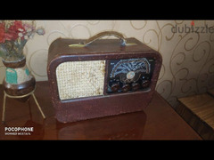 راديو لمبات شنطة جلد ماركة كورير Kurer  صناعة النرويج عام 1960