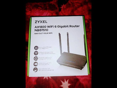 zyxel AX1800 Nbg7510 wifi6 زيرو جديد