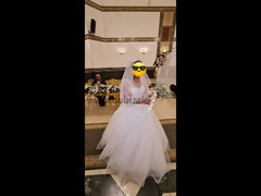 فستان زفاف ارخص من الايجار بالطرحة و التاج - 2