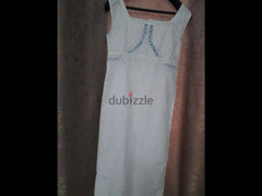 فستان  دانتيل أبيض  تحفة - 2