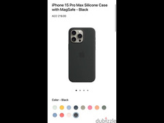 iPhone Original 15 Pro Max Silicone Case BLACK - 1