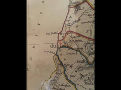 برواز خريطة فلسطين التاريخية - نُشرت في لندن عام 1843 - 4