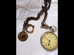 ساعة جيب Tramway اصلية قديمة انتيكا تعمل للبيع - 4