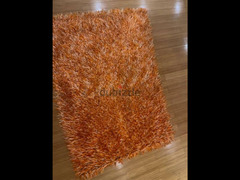 ‏سجادة برتقالي في أبيض 135  في 200 سانتي/ orange and white carpet - 4