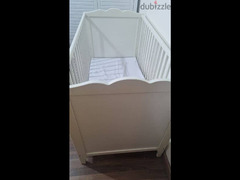 Ikea baby cot with matress سرير أطفال ايكيا - 4