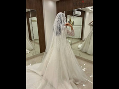 فستان سوريه زفاف جديد بحاله الزيرو تفصيل خامه محترمه جدا جدا جدا - 1