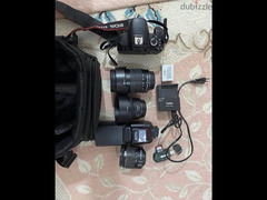 canon 650d+lens18-55+lens18-135+lens50stm+flash