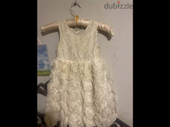 White wedding dress can fit up to three, four, five years old - 1