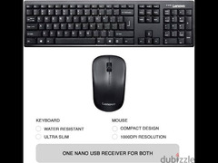 lenovo 100 wireless keyboard mouse combo - 1