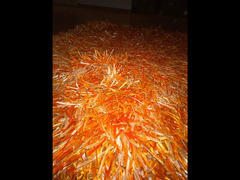 ‏سجادة برتقالي في أبيض 135  في 200 سانتي/ orange and white carpet - 5