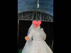 فستان زفاف جديد لم يستخدم غير 5 ساعت فرح - 5