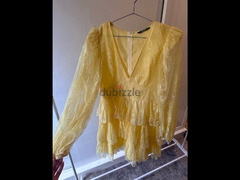 Shein yellow cocktail dress