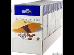 فلتر للقهوه من فينوم 100 فلتر (Finum 100 Coffee Filters NO. 4 Paper)