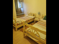 wooden beds 2 with mattress