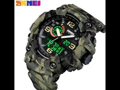 SKMEI 1520 New Multifunction LED Light, Sport Watch For Men – Green - 3