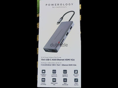 Powerology 11in1 USB-C Hub 60W Fast Charge Gray