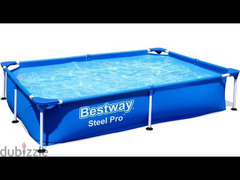 حمام سباحة متنقل Bestway Steel Pro بقوائم معدنية
