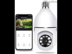 360° Light Bulb Camera Wi-Fi IR Night Smart Wireless Security1080P - 2
