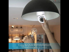 360° Light Bulb Camera Wi-Fi IR Night Smart Wireless Security1080P - 4