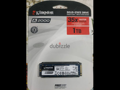 1TB Kingston A2000 Internal SSD M. 2 PCIe 3.0 2280 NVMe model SA2000M8 - 2