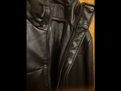 Black pump leather jacket  -  جاكت جلد بامب اسود - XXL - 5
