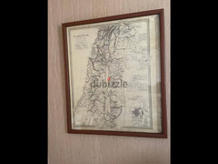 برواز خريطة فلسطين التاريخية - نُشرت في لندن عام 1843 - 6