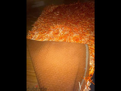 ‏سجادة برتقالي في أبيض 135  في 200 سانتي/ orange and white carpet - 6