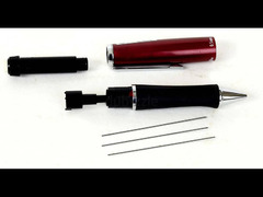 قلم سنون بي اتش دي 0.5 ملم لون احمر من بيبرميت ياباني مستعمل - 6