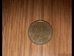 عملة 50 سنت يورو الماني ٢٠٠٢ G - 1