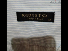 قميص قطن تركي مقلم لبنى ماركه Robrto تلبيس حتى ٧٥ كليو ب ٢٥٠ جنيه - 2