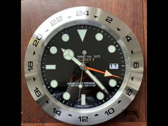 ساعة حائط رولكس ستانليس ستيل Rolex wall clock stainless steel - 2
