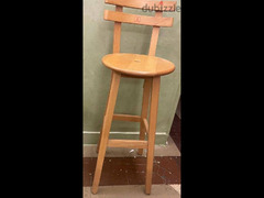 كرسي عالي خشب زان جديد لم يستخدم - 3