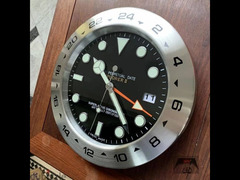 ساعة حائط رولكس ستانليس ستيل Rolex wall clock stainless steel - 3
